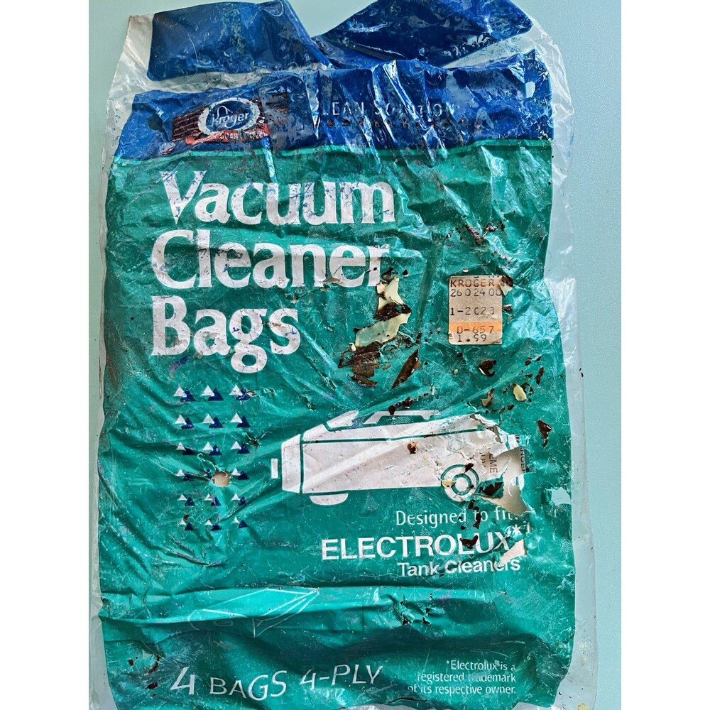Vintage Vacuum Cleaner Bags for Electrolux Tank Cleaners, 3-pk 4-Ply Disposable
